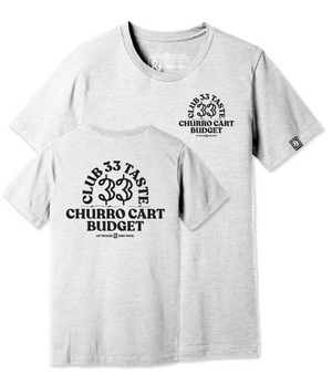 club 33 taste on a churro cart budget Disneyland snacks shirt