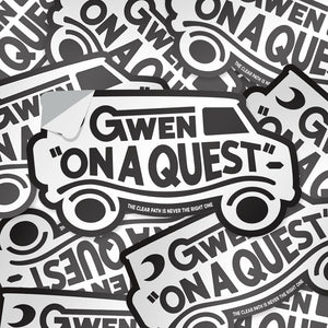 pixar onward gwen on a quest sticker